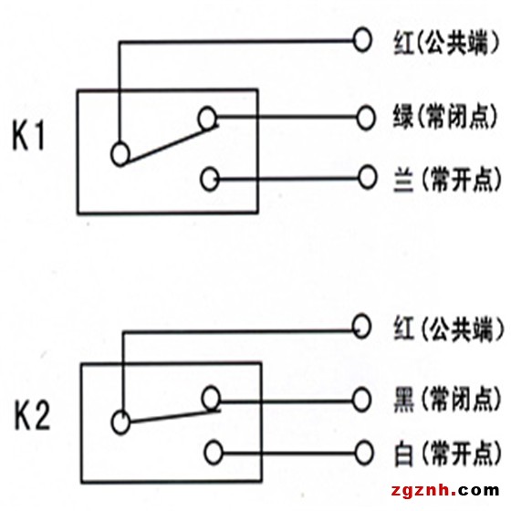 两级跑偏开关接线图片