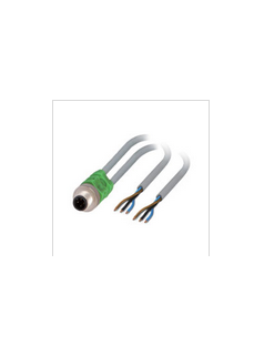 宜科电子ELCO：一体式一分二模块适配器针端M12(M)转电缆终端散线