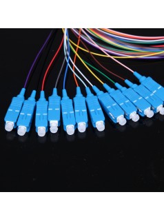 电信级12芯束状尾纤sc单模光纤跳线1.5米尾纤终端盒