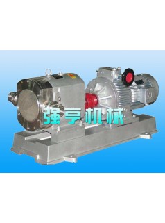 自贡强亨不锈钢麦芽汁卫生转子输送泵还可称作胶体泵万用输送泵