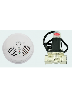 家用消防认证吸顶式燃气报警器(连接电磁阀)常开常闭供选