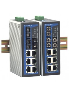 宽温型MOXA EDS-309-3M-SC-T 6电口3多模光口 以太网交换机