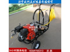 斑马线冷喷划线机道路小型划线机塑胶跑道划线车图1