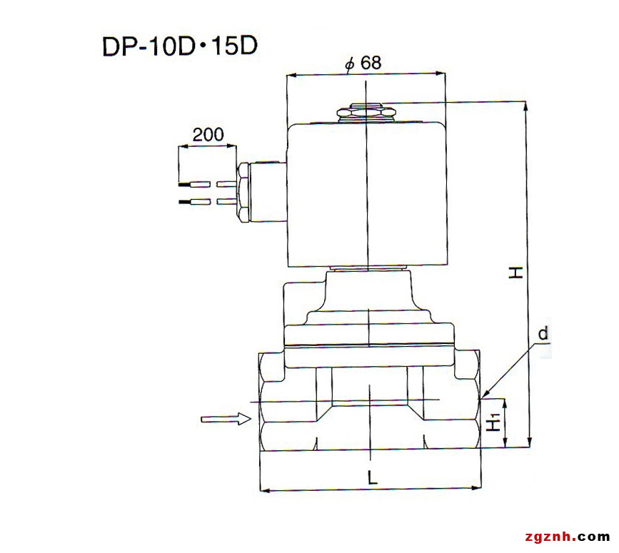 DP-15D电磁阀尺寸图