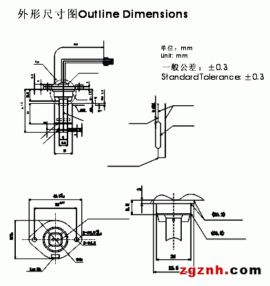 液位传感器（水位传感器）FS-0217-XXX尺寸规格
