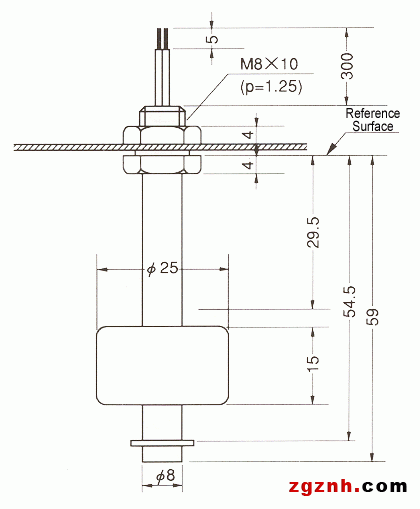 液位传感器（水位传感器）FS-4101/4201规格尺寸