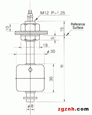 液位传感器（水位传感器）FS-9101、FS-9102尺寸规格