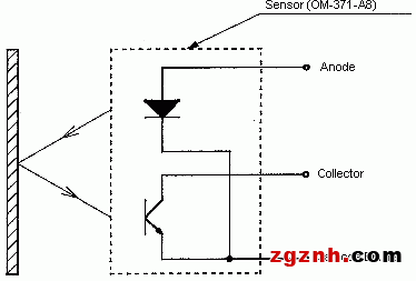 光电传感器（光学传感器）OM-371-A8连接图