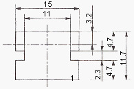 光电传感器（光学传感器）ON-171-A8 板子厚度：t=1.2mm 正常偏差：±0.1mm
