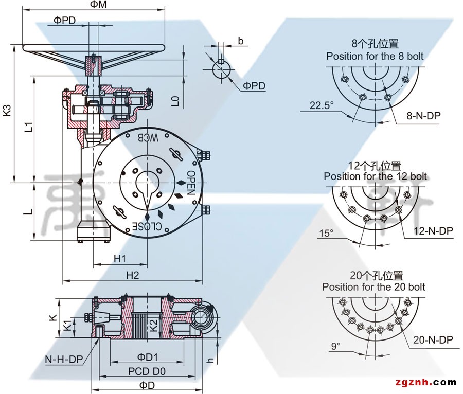 MY-9阀门蜗轮蜗杆减速机(图1)