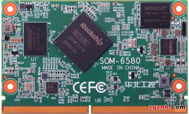 华北工控搭载RK3568处理器的嵌入式ARM核心板SOM-6580