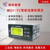 供应潍坊奥博MC51-Y2智能流量积算仪带上传