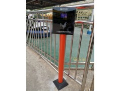 忻州游乐场立柱式粉色刷卡机智能卡储值消费管理系统安装图3