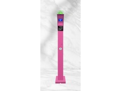 周口游乐场电子门票管理系统网红款粉色验票机二维码刷卡终端设备图2