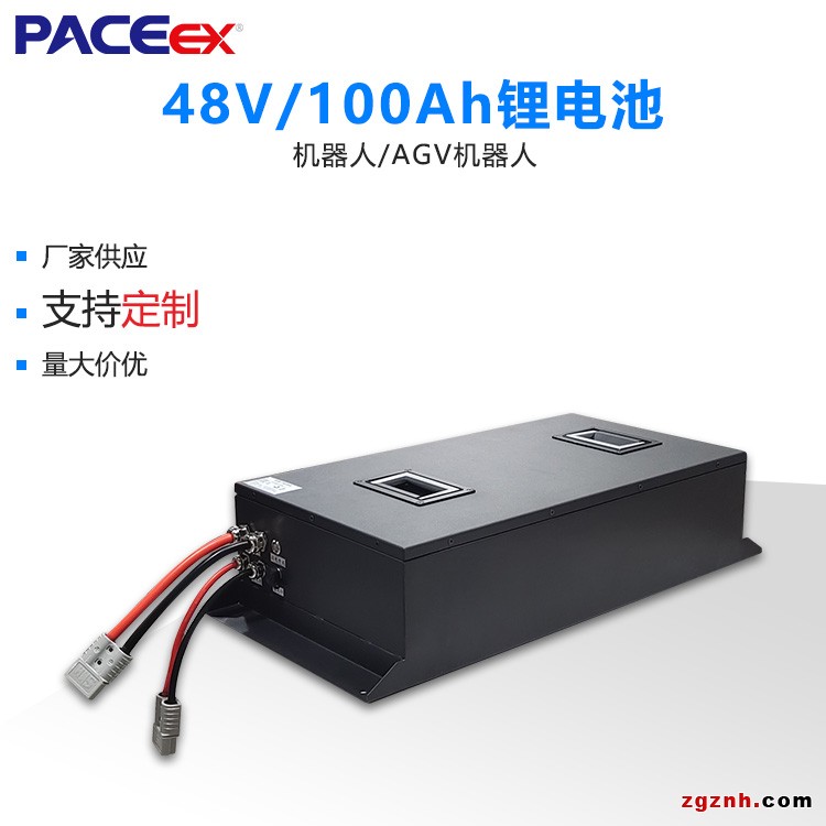 48V100AH AGV小车叉车锂电池堆高车托盘搬运机器人电池定制厂家 (1)
